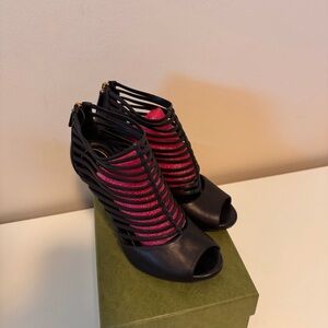 Gucci Black Gladiator Heels